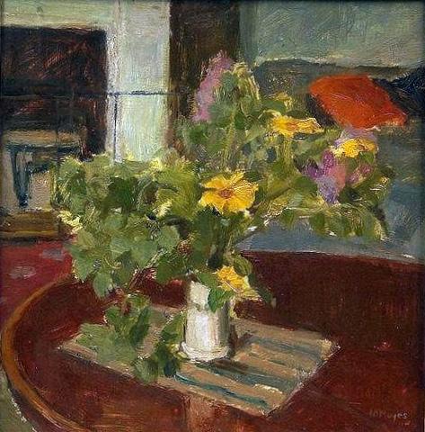 Still Life of Flowers on a Table