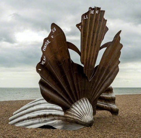 Benjamin Britten Memorial on Aldeburgh Beach