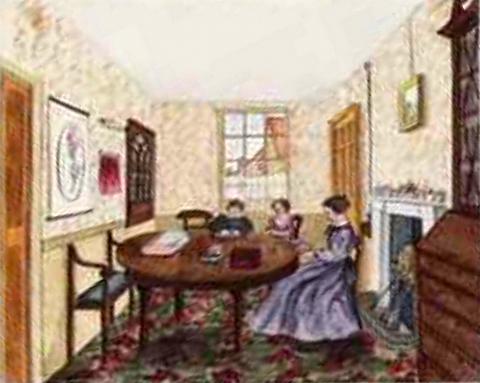 Room Interior with Children