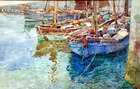 Fishing Boats In Peel Harbour, Isle Of Man