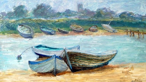 Moored Fishing Boats