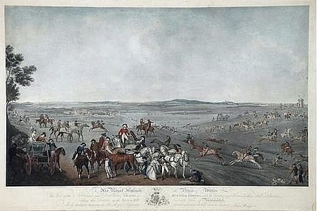 View of the Noblemen's and Gentlemen's Trains of Running Horses