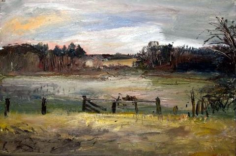 Suffolk Landscape with Fence