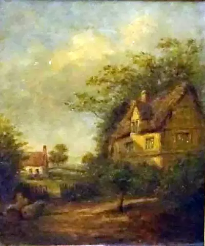 Cottages in a Landscape