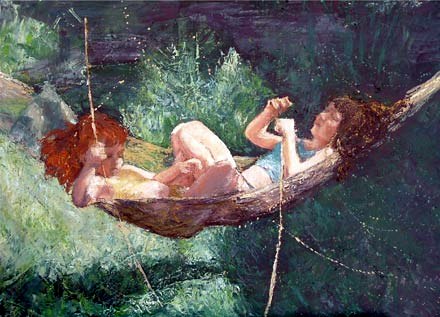 Girls in a Hammock