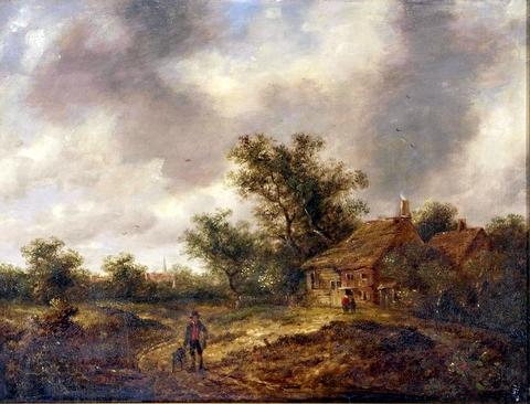 Wooded Landscape with Cottage