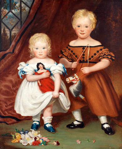 Portrait of William Norris and his sister Catherine Norris 