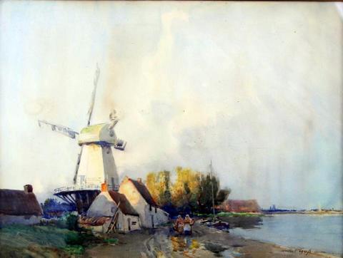 Dutch Canal Scene