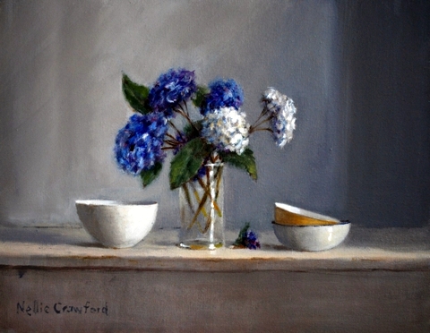 Hydrangea, Yellow Dish