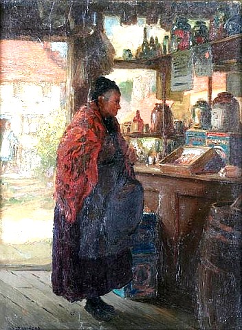 A Lady in a Village Shop
