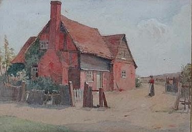 Cottage Scene with a Figure