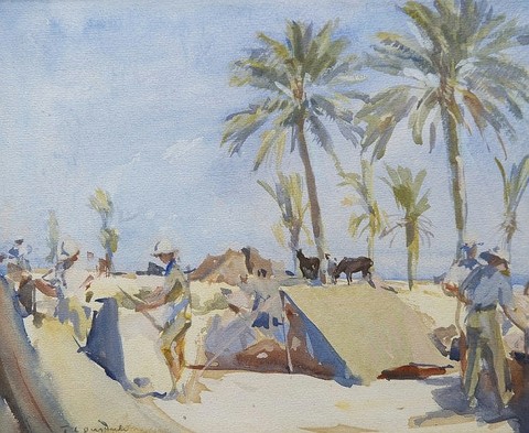 British Soldier's Campsite in the Jordan Valley