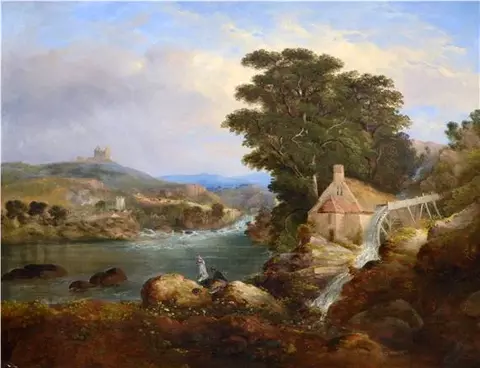 English Landscape with Fishermen