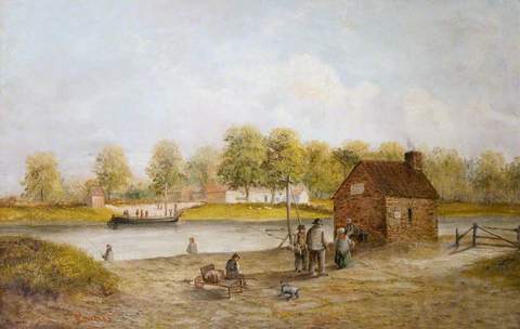Fishing by the River at Wilford Ferry, Nottingham