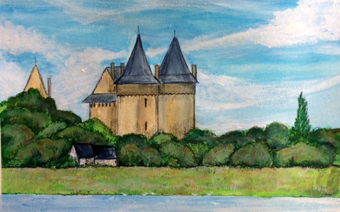 Chateau de Suscinio from the beach. Brittany