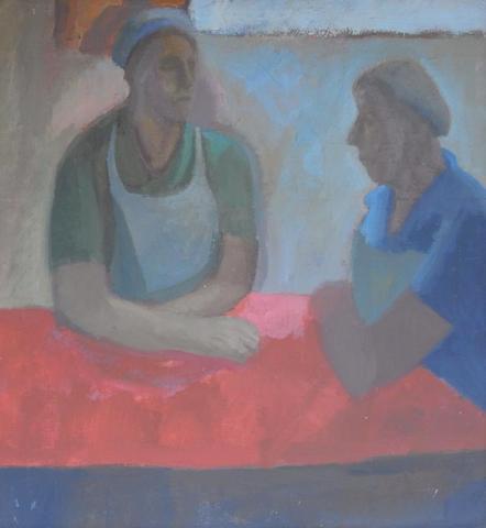 Two Figures at a Table
