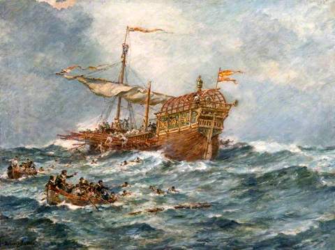 The Wreck of a Spanish Treasure Ship
