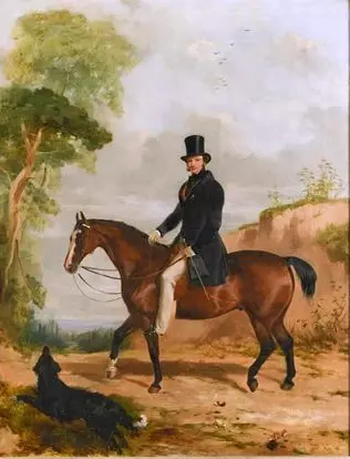 William Pigott (1804-1875) mounted on his hunter