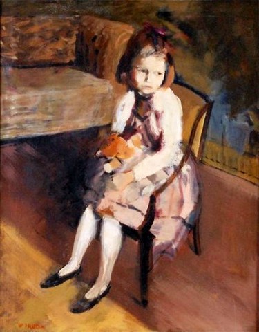 Portrait of Girl with Teddybear