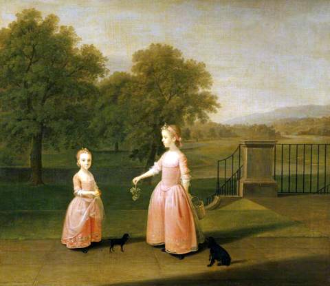 The Edgar Children: Charlotte Edgar and her sister Elizabeth Edgar, of Red House Park, Ipswich