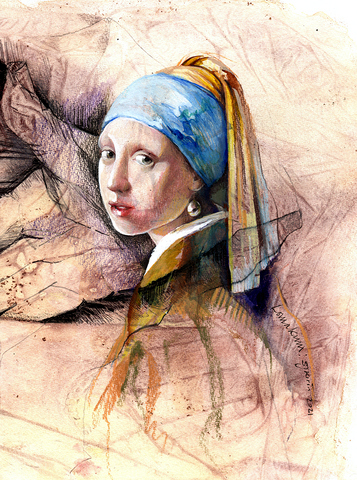 The Girl Held after Vermeer