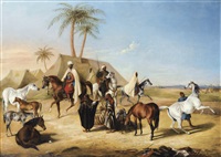 Encampment dans le Desert