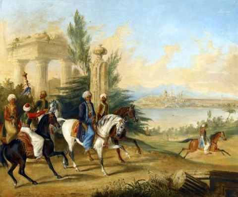 Noblemen before Constantinople
