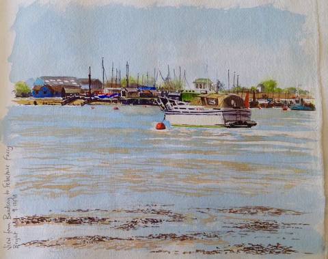 View from Bawdsey to Felixstowe Ferry
