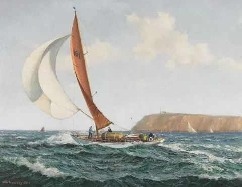Yacht Racer of the Cliffs of Dover