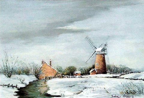 Stacey Arms Mill in Winter
