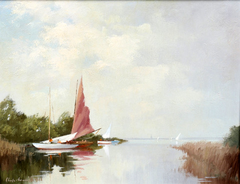 Drying Sails, Hickling Broad, Norfolk