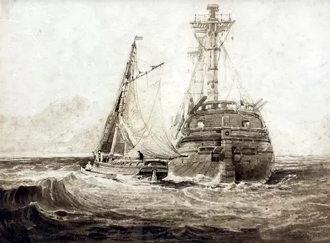 The Indiaman and Thames Sailing Barge
