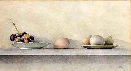 Still Life with Eggs and Grapes