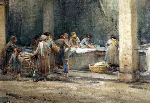 At the washing, Assisi