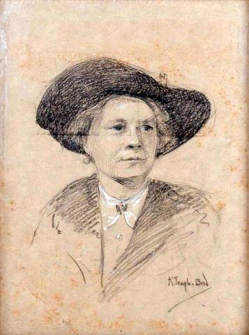 Portrait of Miss Bidwell as a Suffragette