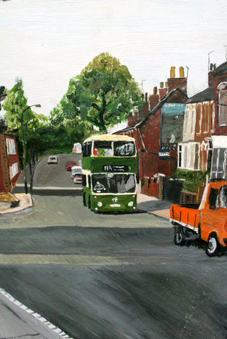 Bus in Woodbridge Road, Ipswich