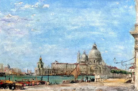 A View of the Dogana and Santa Maria Della Salute, from the Molo, Venice