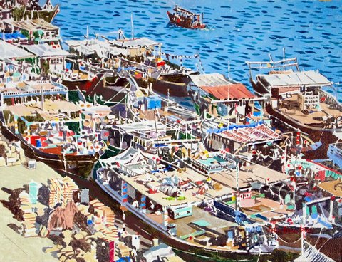 Boats on Dubai Creek