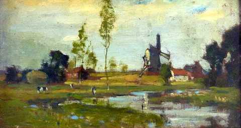 Landscape with Windmill