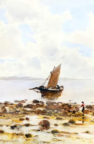 Coastal Scene with Fishing Boat