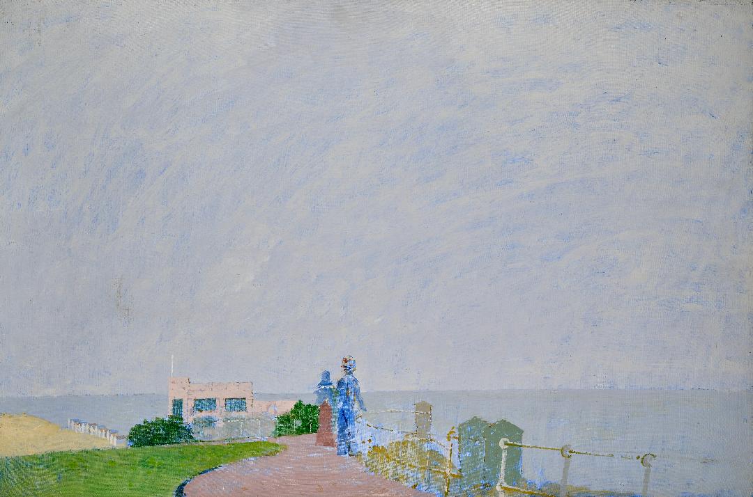 Figures on a Coastal Promontory