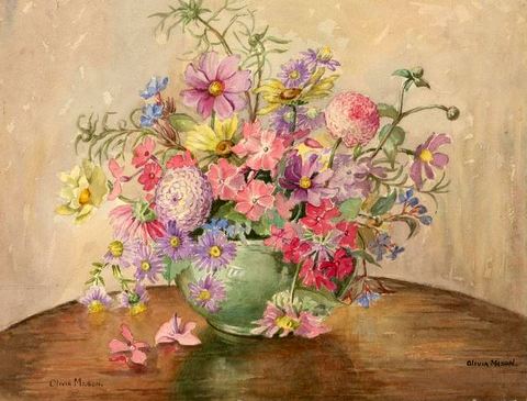 Overflowing Vase of Flowers