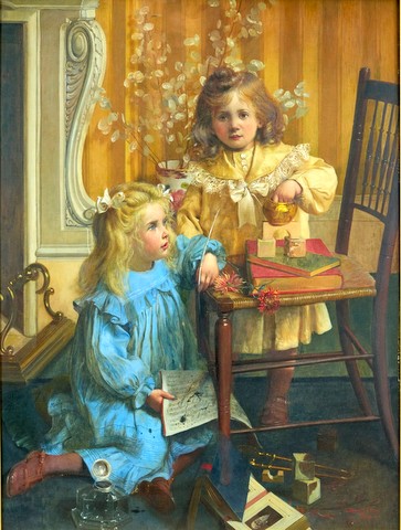 May and Arthur Savage Cooper, the niece and nephew of the artist