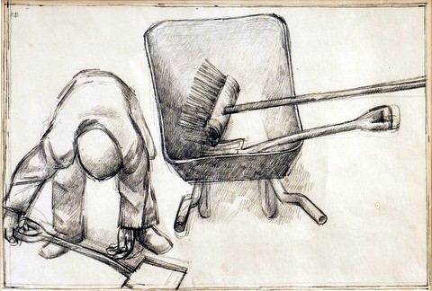 Man and Wheelbarrow