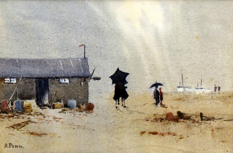 A Wet Day, Aldeburgh Beach