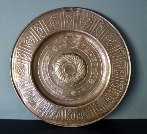 Repousse Copper Charger