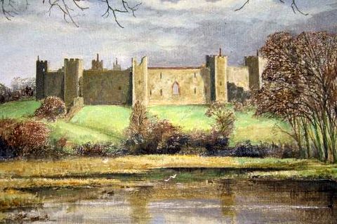 Study of Framlingham Castle and Mere