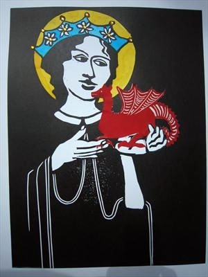 St Margaret with the Tiny Dragon