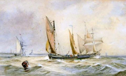 A Steady Breeze Off Lowestoft, Suffolk