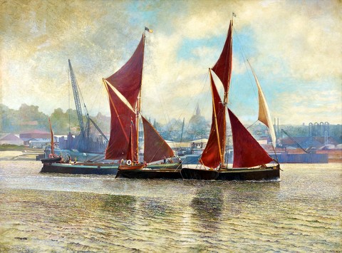 The Pin Mill Barge Race 1973
